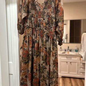 Promesa Floral Long Sleeve Maxi Dress